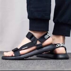 Adidas Black Adjustable Sandals
